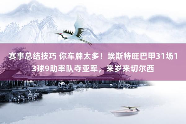 赛事总结技巧 你车牌太多！埃斯特旺巴甲31场13球9助率队夺亚军，来岁来切尔西