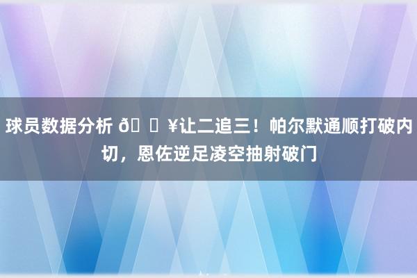 球员数据分析 💥让二追三！帕尔默通顺打破内切，恩佐逆足凌空抽射破门