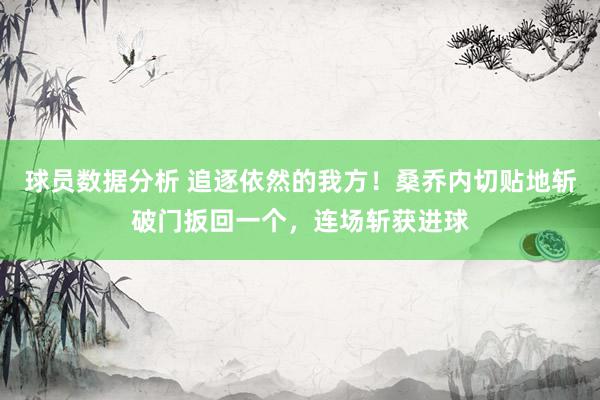 球员数据分析 追逐依然的我方！桑乔内切贴地斩破门扳回一个，连场斩获进球